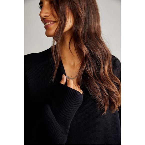 SOLD Free People Easy Street Ribbed Oversized Sweater Tunic - Picture 5 of 8